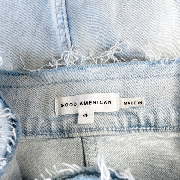 GOOD‎ AMERICAN Denim Tube Dress Size XL Strapless Mini Light Wash - Picture 5 of 12